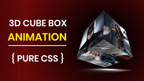 cube animation  html pure css codeeducation