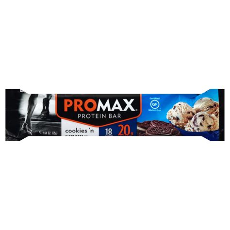 Promax 20g Protein Bar Cookies N Cream Shop Granola And Snack Bars