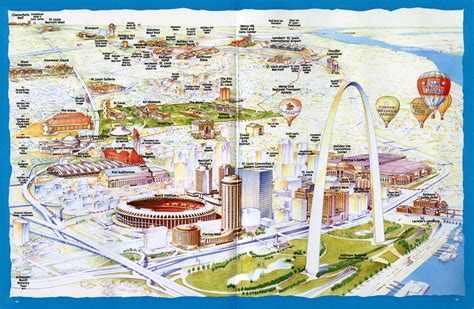 St Louis Missouri Attractions Map Best Tourist Places In The World