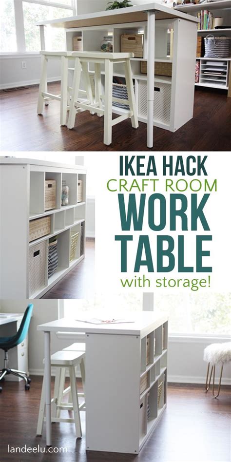 All things behr paint, all things crafts, all things diy!, diy tagged with: IKEA Hack Craft Room Table - An Easy IKEA Hack For Your ...