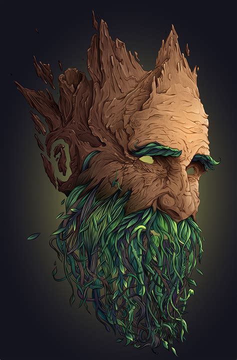 Vegetal Mask Step By Step Illustrator Cc On Behance In 2019