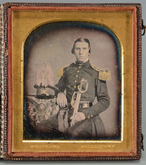Pre Civil War Pa Officer Dag Daguerreotype Tintype Louis Jacques