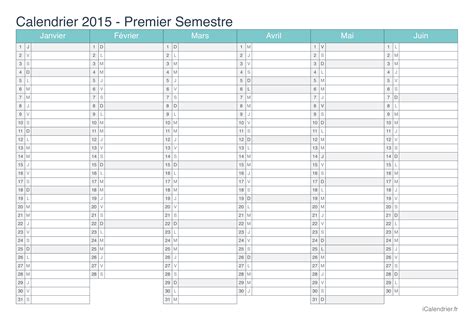 Calendrier 2015 à Imprimer Pdf Et Excel Icalendrier