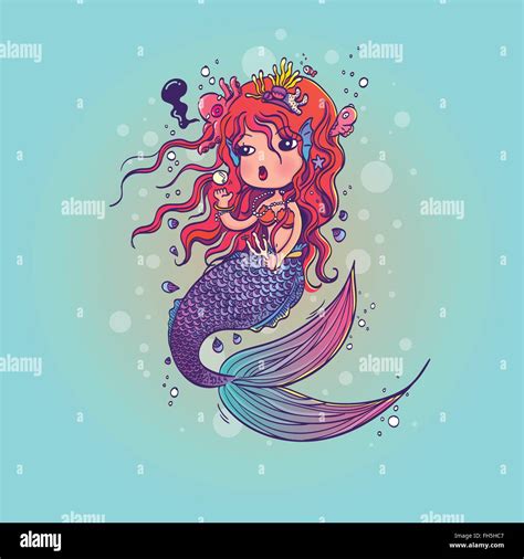 Mermaid Cartoon Hi Res Stock Photography And Images Alamy