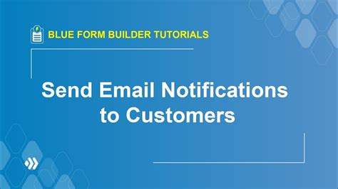 How To Send Email Notifications To Customers Blue Form Builder