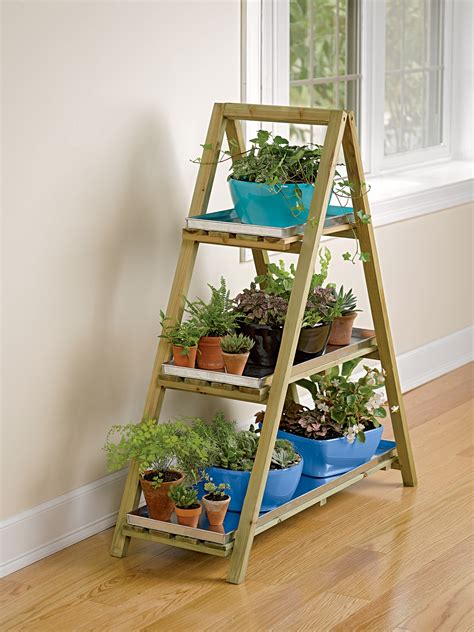Visit the official b&q youtube channel. A-Frame Plant Stand and Tray Set | Ladder Plant Stand