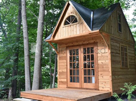 Offgrid Life 10 X 10 Cedar Tiny Cabin Kit For 9800 Cdn