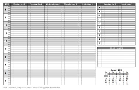 Printable Appointment Book Pages Free