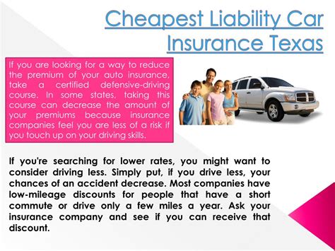Ppt Cheapest Liability Car Insurance Texas Powerpoint Presentation