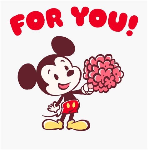 Happy Valentines Day Mickey Mouse , Transparent Cartoon, Free Cliparts