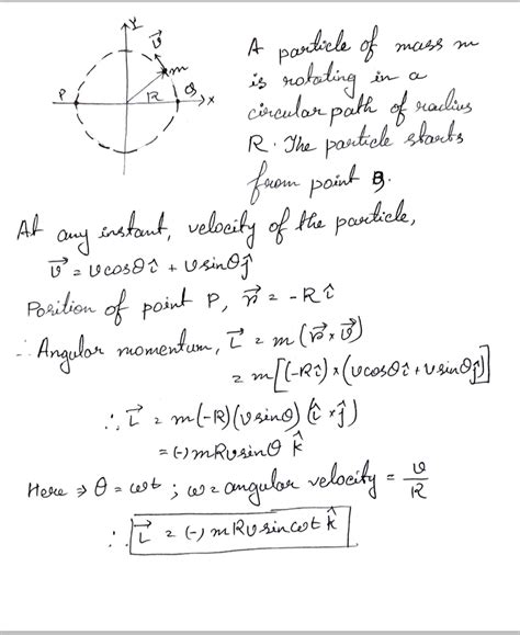 A Particle Of Mass M Moves In A Circle Of Radius R At A Constant Speed