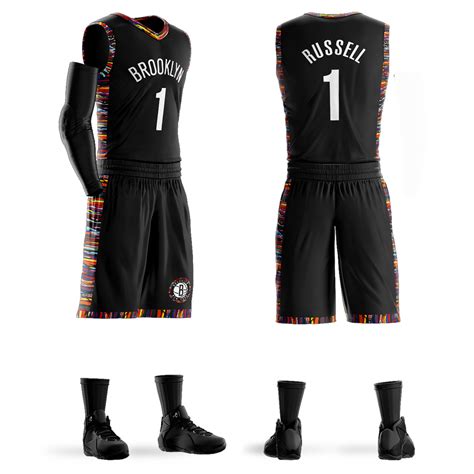 Brooklyn Nets 1 D′angelo Russell Jersey Replica Basketball Jerseys