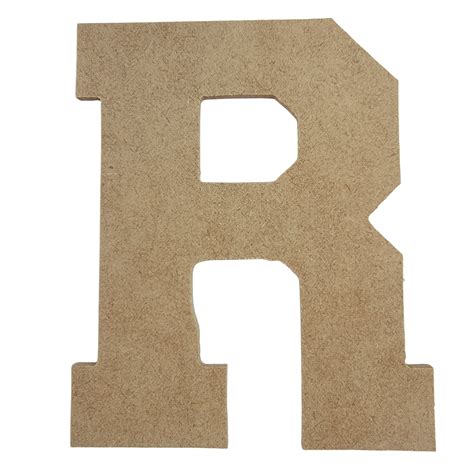Wooden Letter Unfinished Collegiate Font Craft Cutout