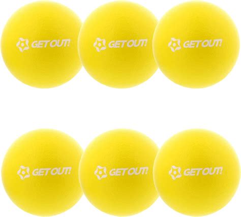 Get Out Soft Dodgeball Balls Latex Free 6 Inch