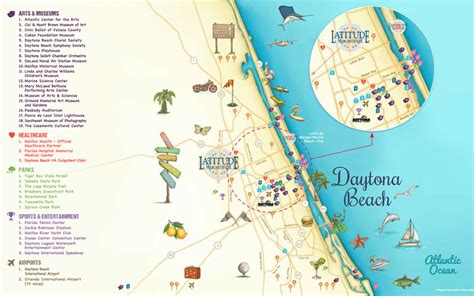 Map Of Florida Showing Daytona Beach Map