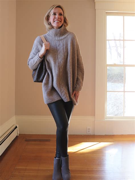 Oversized Sweater Spanx Faux Leather Leggings Tall People Moto