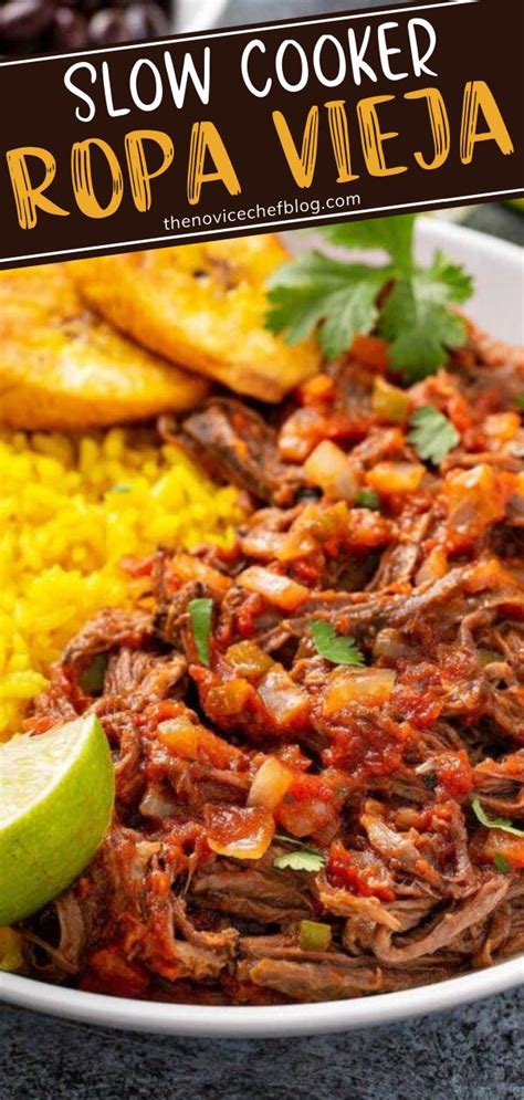Slow Cooker Ropa Viesa With Lime And Cilantro On The Side