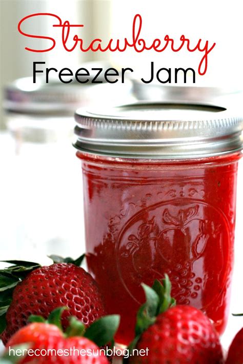 Strawberry Freezer Jam No Canning System Needed