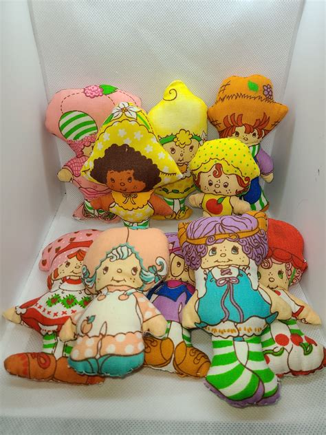 Vintage Miniature Strawberry Shortcake Pillow Dolls Etsy In 2022