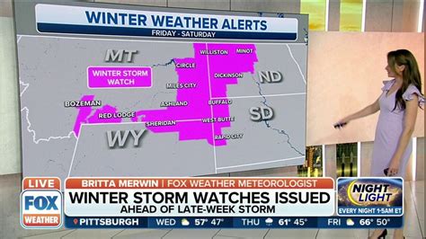 Winter Storm Watches Issued Across Parts Of Northern Plains Ahead Of