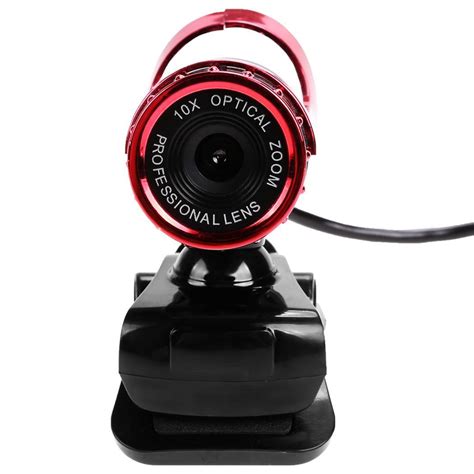 New Usb Hd Webcam 10x Optical Zoom Web Cam Camera With Mic For Pc