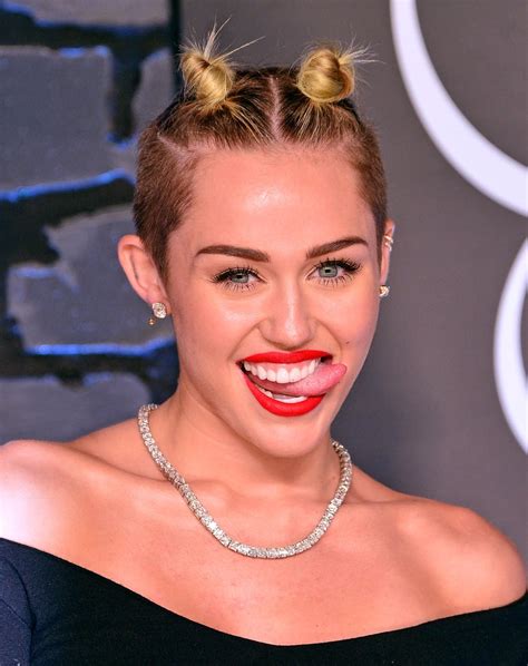 Miley Cyrus Celebrities Wearing Double Buns Popsugar Beauty Australia Photo 12