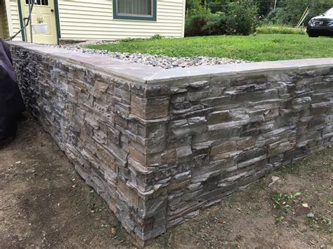 How To Build A Retaining Wall With Stone Veneer