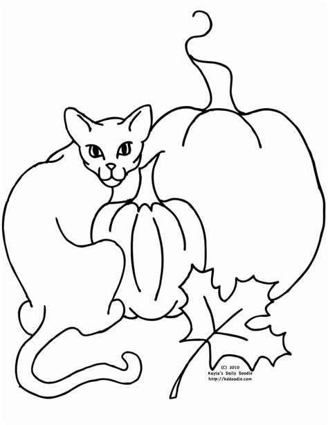 Black Cat Coloring Pages Coloring Home