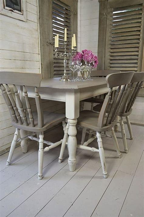 20 Best Ideas Shabby Chic Cream Dining Tables And Chairs Dining Room