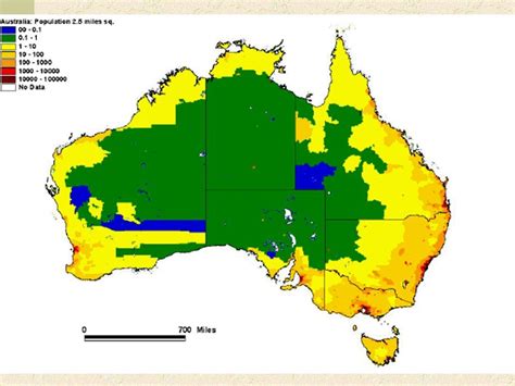 Population Density Map Of Australia