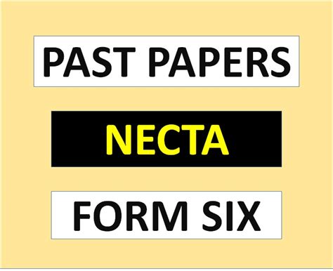 Necta Past Papers For Form Six From 1990 Msomi Bora