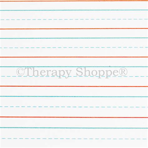 50 A4 Raised Line Handwriting Paper With Wide Lines Stationery And Office