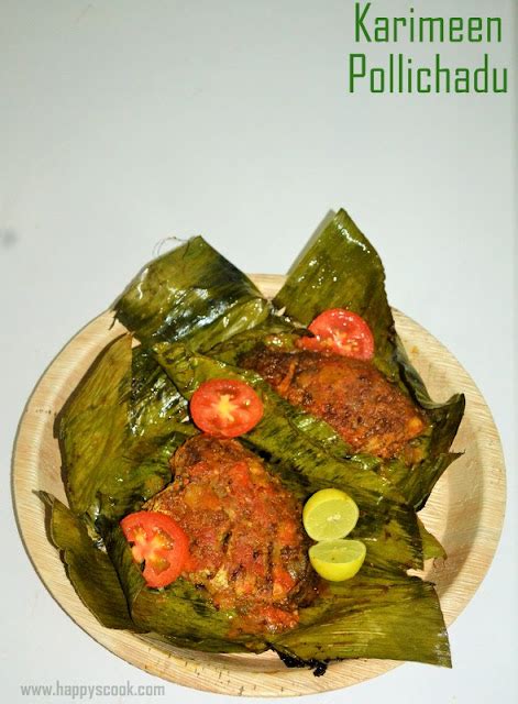 Karimeen Pollichathu Recipe Pearl Spot Fish Fry In Banana Leaves Happy S Cook