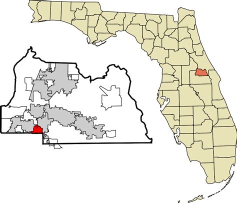 Florida Map Outline Seminole County Florida Incorporated And