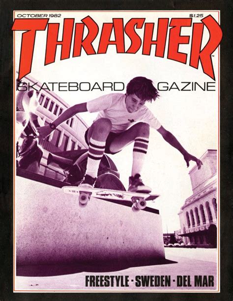 Thrasher Cover 21 October 1982 Example Of Magazine Rodney Mullen