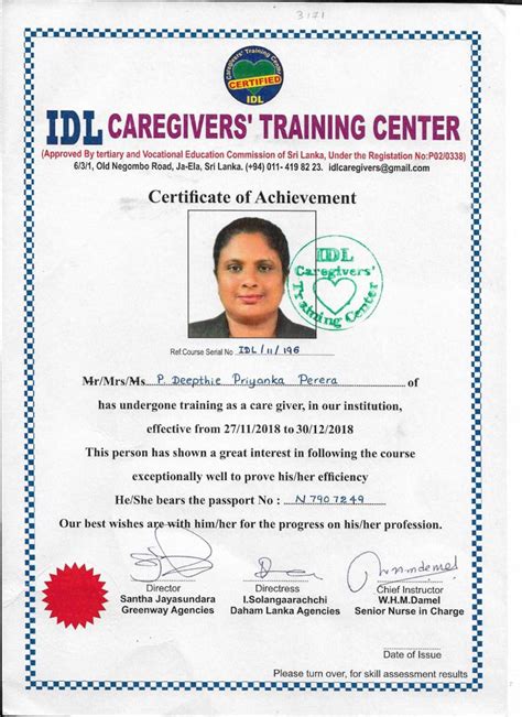 Idl Caregiving Training Centre
