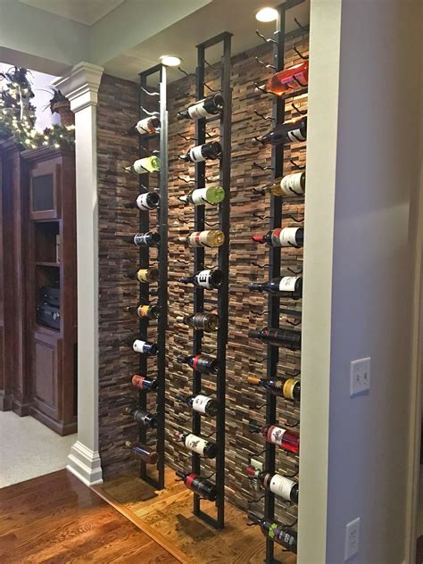 Floor To Ceiling Floating Wine Racks Modern Wine Storage