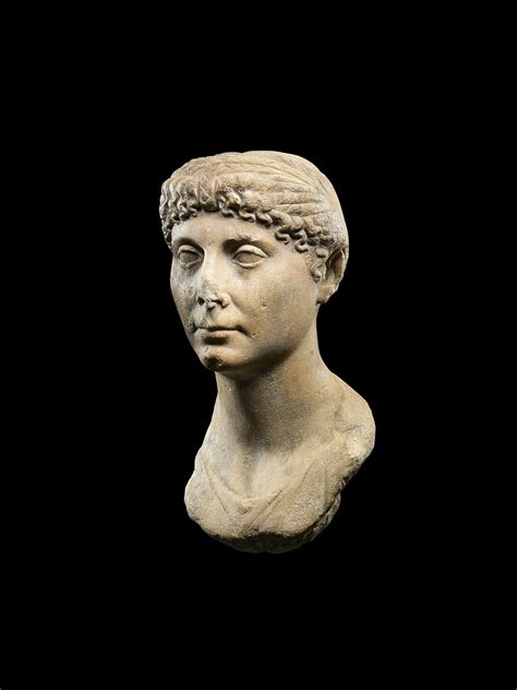 A Roman Marble Portrait Bust Of A Woman Augustan Circa Early St