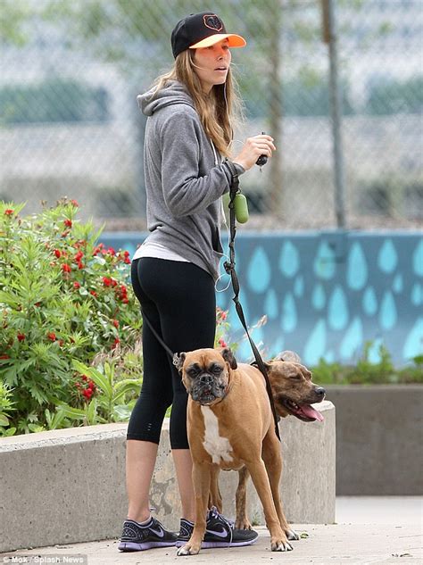 Jessica Biel Shows Off Her Pert Derriere In Tight Workout Pants As She