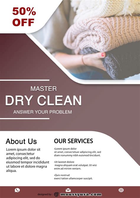 Dry Cleaning Flyer Example Psd Design Mous Syusa