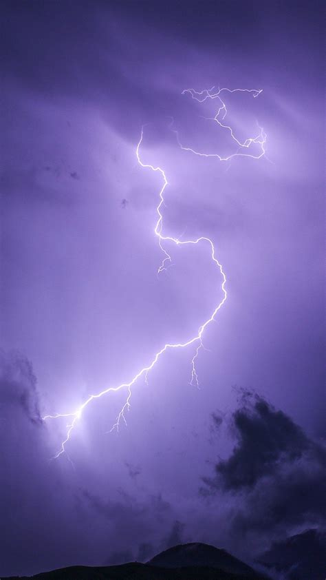 Purple Lightning Wallpaper Iphone Android And Desktop Backgrounds