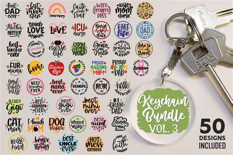 Personalized Keychain SVG Files for Cricut