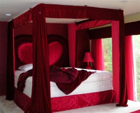 20 Romantic Red Bedroom Designs Ideas For Couples Romantic Bedroom