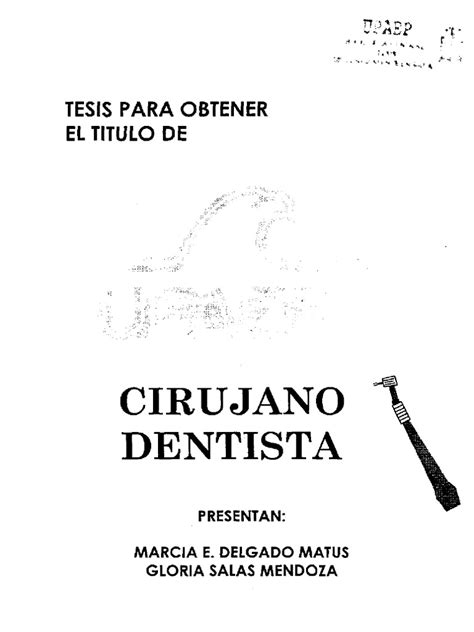 Tesis Odontologia Compuesto Dental Polímeros Prueba Gratuita De