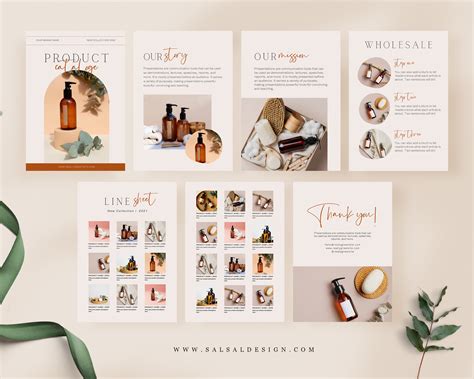 Product Catalogue And Line Sheet Canva Template Product Etsy