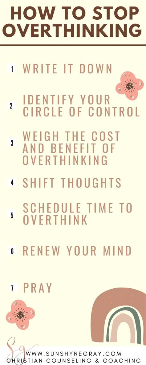 Are they helping you live the life you want to live?or are they making you feel less about yourself and others? How to stop overthinking - Christian Counseling