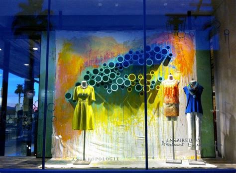 Anthropologie Rings In Spring With Abstract Color Spring Window