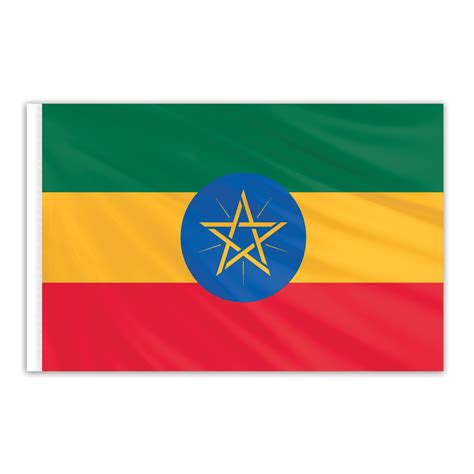 Ethiopia Indoor Nylon Flag 3x5 Flagco