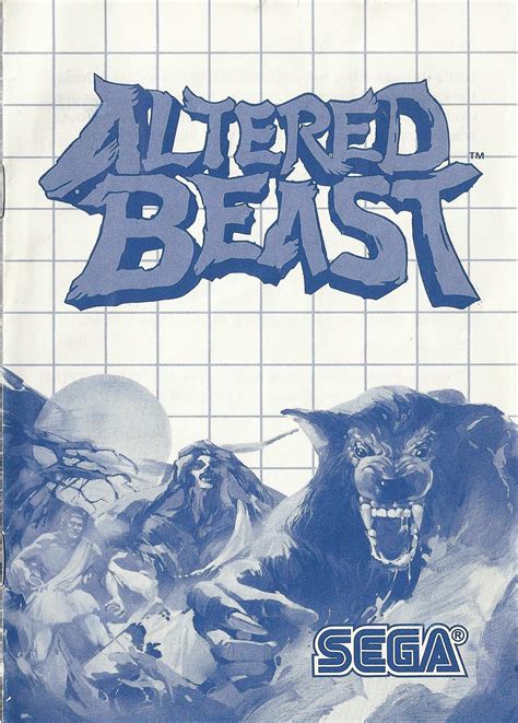 Altered Beast Usa Manual Scans Sms Power