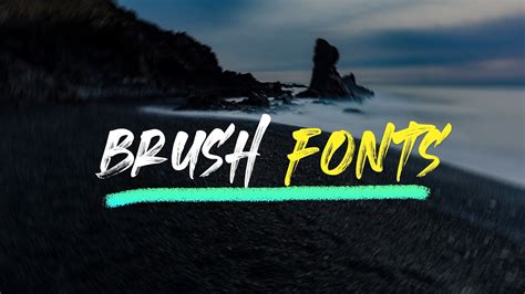 Top 10 Brush Fonts For Editingfree Download Youtube